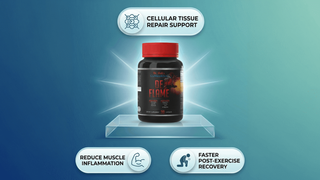 De Flame for cellular tissue repair, inflammation & post recovery from Red Ribosome.